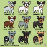 Lucky Little Frenchie Embroidered  Joggers ( Select Your Frenchie)