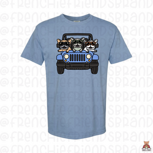 Cars & Frenchies Unisex Tee