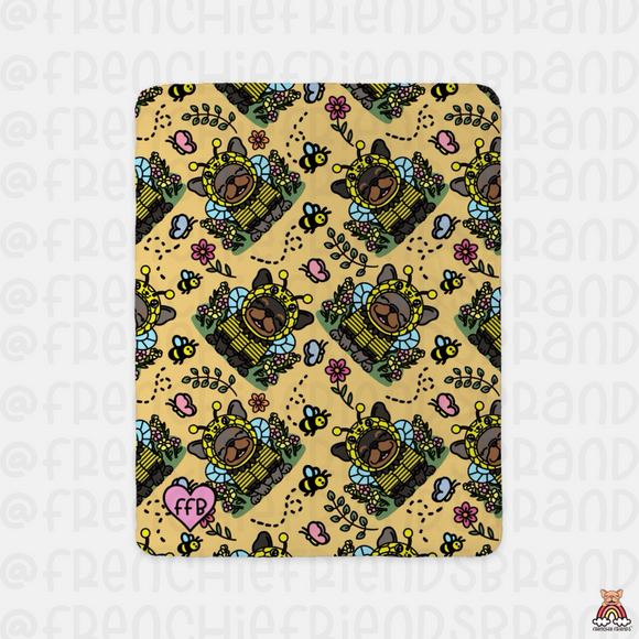Let It BEE Sherpa Blanket