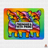 Frenchies With Pride Sherpa Blanket