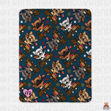 Fourth of July Picnic Sherpa Blanket