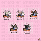 Set Sail Into Summer ( Select Your Frenchie/ Shirt Color)