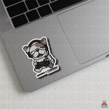 Gaming & Frenchies Single Sticker