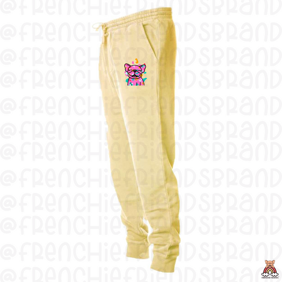 Colorful Leopard Frenchies Unisex Joggers