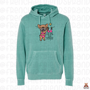 Go To The Beach & Hang With My Frenchie Embroidered Hoodie