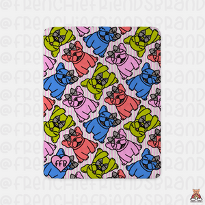 Color Me Frenchie Sherpa Blanket