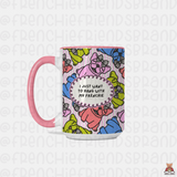 I Just Want To Hang With My Frenchie 15 oz Ceramic Mug