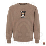 Merle Frenchie Fall Latte Embroidered Crewneck (Select 1-2 Frenchies)