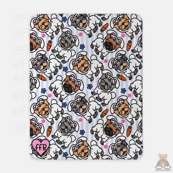 Hoppy Easter  Sherpa Blanket