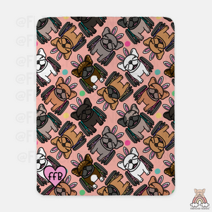 Rolling Into Easter  Sherpa Blanket