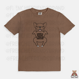 Grateful Blessed & Frenchie Obsessed Embroidered Tee
