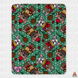 Apple Picking Sherpa Blanket