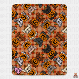 Frenchie Patch Sherpa Blanket