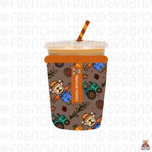 Scarecrow Frenchie Coffee Sleeve