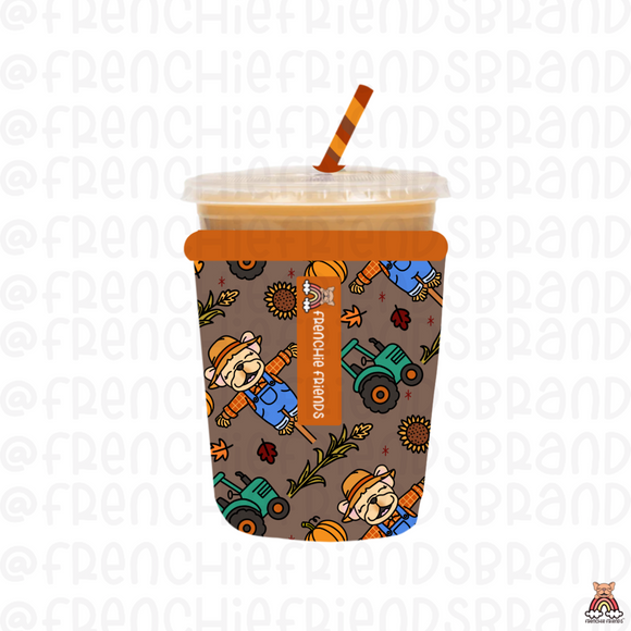 Scarecrow Frenchie Coffee Sleeve