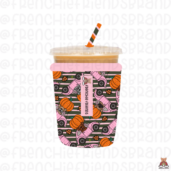 Frenchie Fall Coffee Sleeve