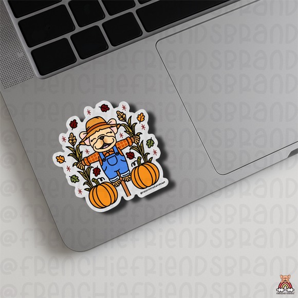Scarecrow Frenchie Single Stickers
