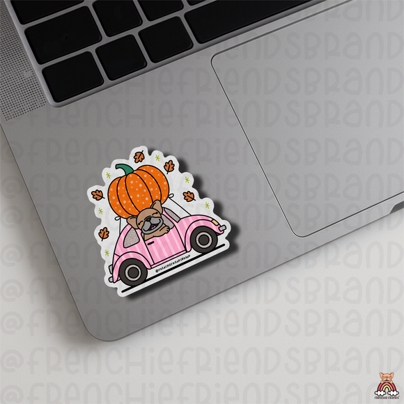 Frenchie Fall Single Stickers