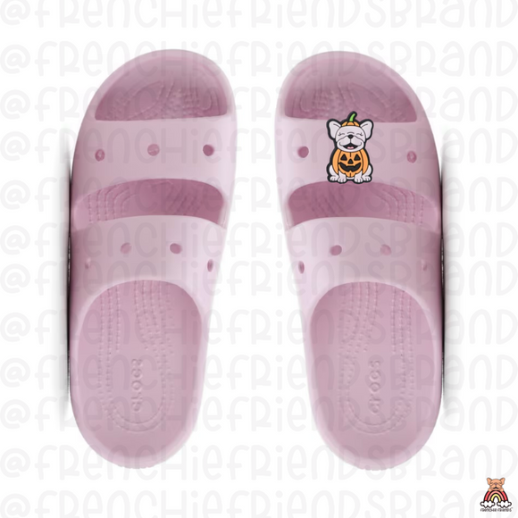 Frenchie Patch Shoe Charm