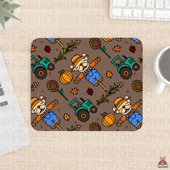 Scarecrow Frenchie  Mouse Pad