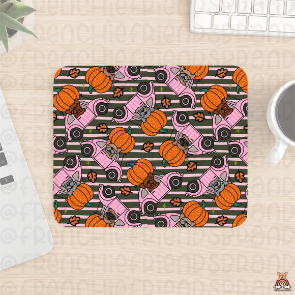 Frenchie Fall Mouse Pad