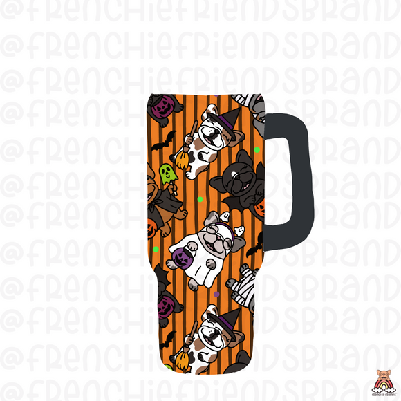 Trick Or Treat Frenchies Tumbler