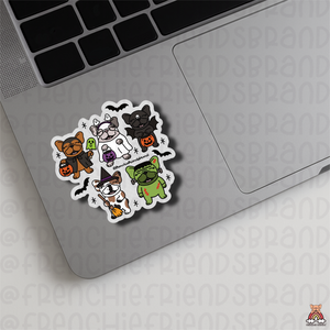 Trick Or Treats Frenchie  Single Stickers
