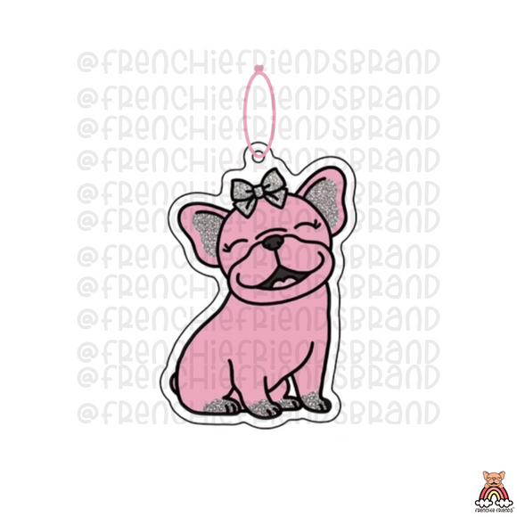 Pink Frenchie Air Freshener
