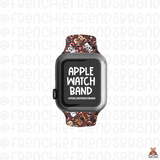 Peppermint Christmas Frenchie Apple Watch Band