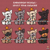 Wrapped In Christmas Embroidered Unisex Joggers ( Select Your Frenchie)