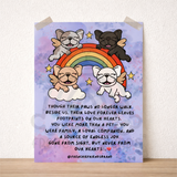 Rainbow Bridge Frenchies 4x6 Mini Print