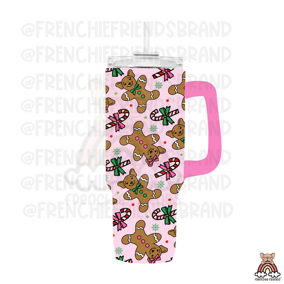 Gingerbread Frenchies Tumbler