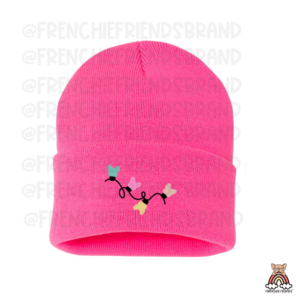 Frenchie & Bright Embroidered Beanie