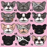 French Bulldog Embroidered Makeup Bag