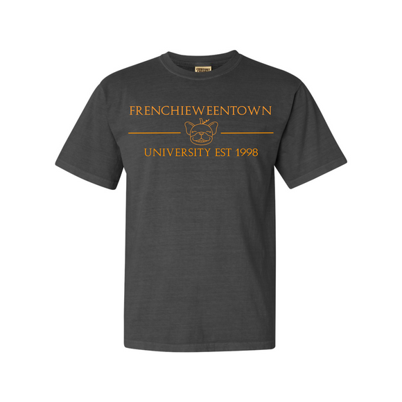 Frenchieween Town University Embroidered Tee