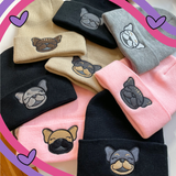 Custom French Bulldog Embroidered Beanie