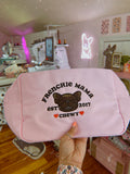 French Bulldog Embroidered Makeup Bag