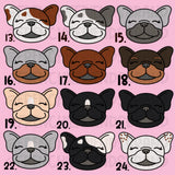 French Bulldog Embroidered Makeup Bag