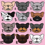 French Bulldog Embroidered Makeup Bag
