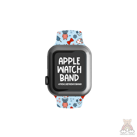 Patriotic Frenchie Apple Watch Band