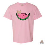 Watermelon Sugar Frenchie Appliqué Embroidered Tee