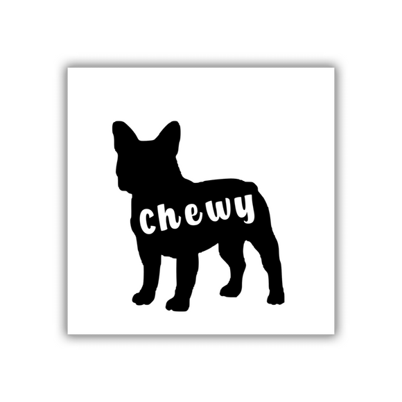Personalized Frenchie Decal With Your Frenchies Name