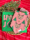 Holly Jolly Reversible Snap On Bandana