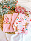 Gingerbread Frenchie Reversible Snap On Bandana
