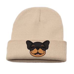 Custom French Bulldog Embroidered Beanie
