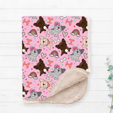 French Bulldog Sherpa Blanket