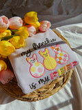 My Frenchie Is My Peep Embroidered Applique Crewneck