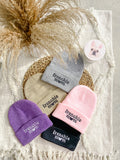 frenchie mom embroidered beanie