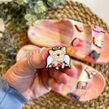 cupid frenchie shoe charm