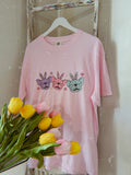 French Bulldog Graphic T-Shirt | Adult Retro Easter Frenchies T-Shirt